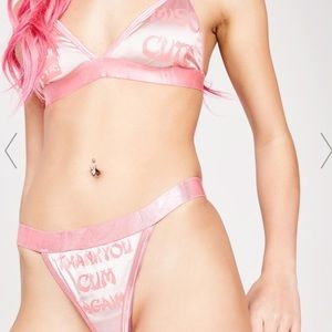 Sugar thrillz miso cute bralette thong set